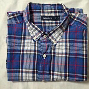 Nautica Button Up Long Sleeve Shirt Work / Casual Large